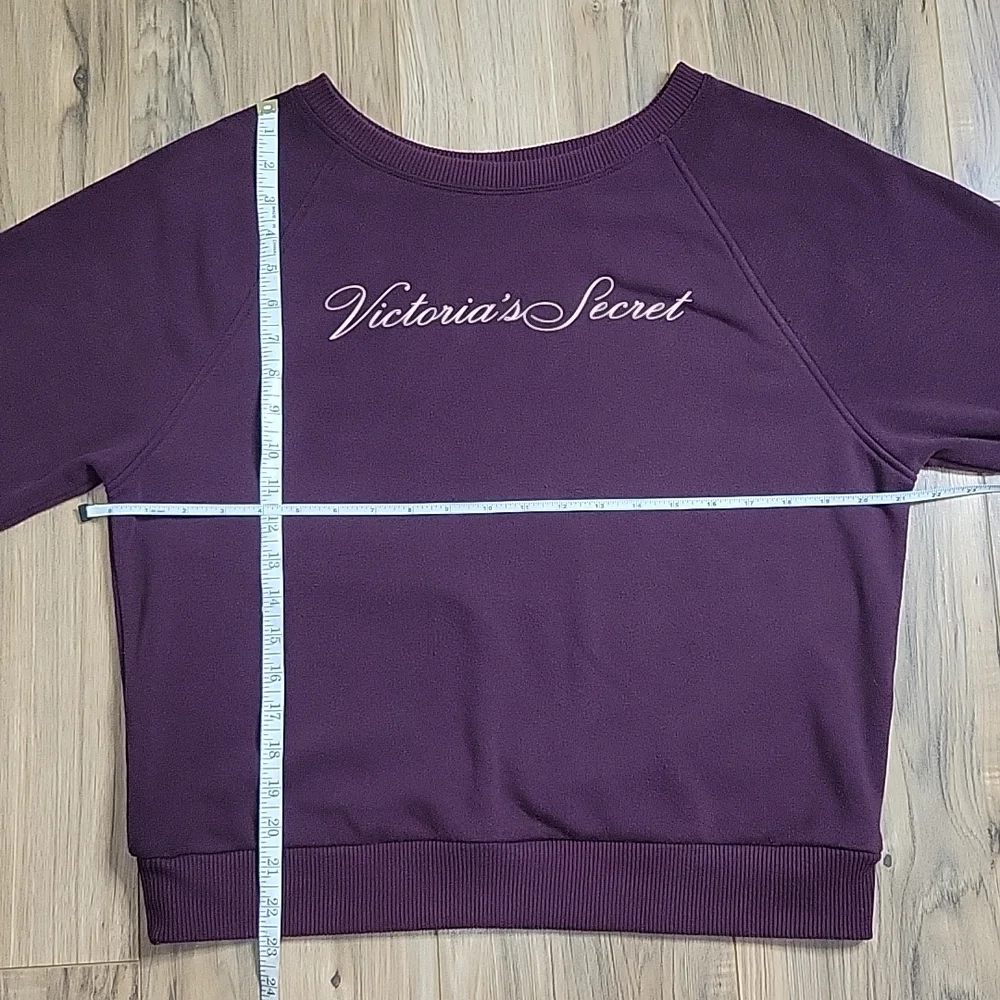 Victoria Secret Pull Over Maroon Sweatshirt - Picture 5 of 11